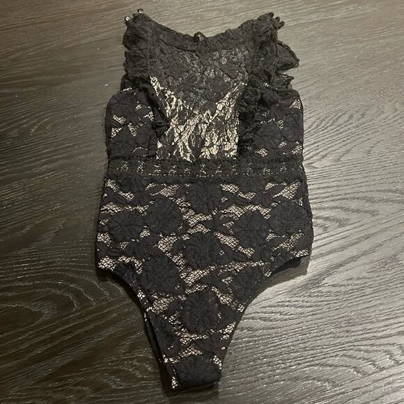 Night Cap Clothing Lace High Neck Body Suit Size Small - Picture 1 of 5